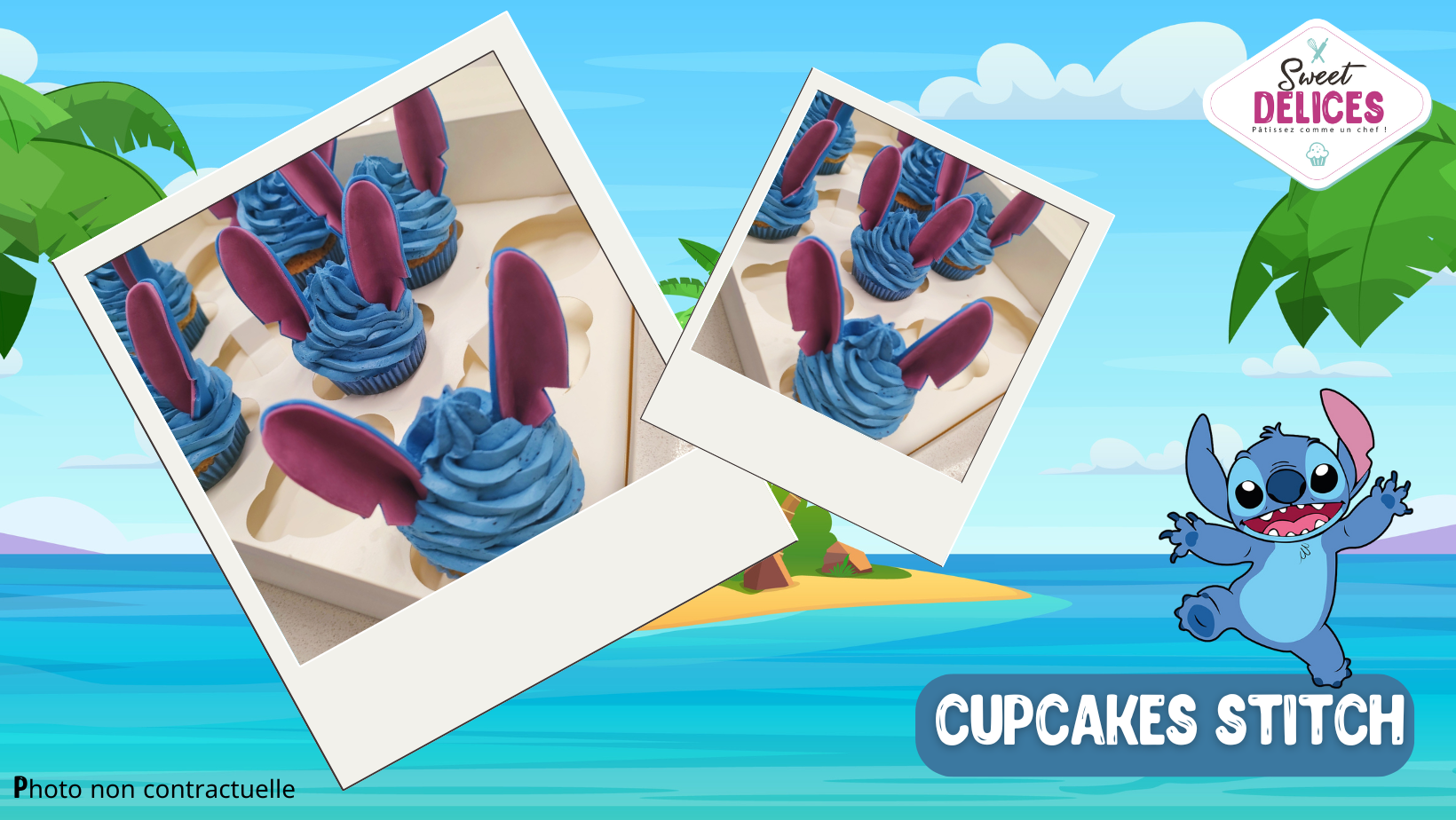 MES CUPCAKES STITCH (duos adulte/enfant)